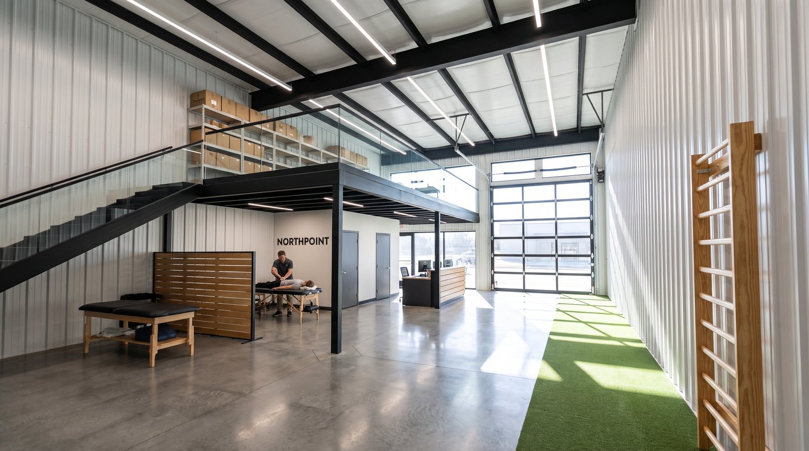 Example suite as a chiropractic and physical therapy clinic